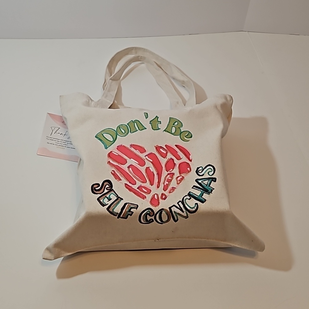 Hand Crafted Reusable Bag Canvas 100% Cotton Skull - Picture 13 of 17